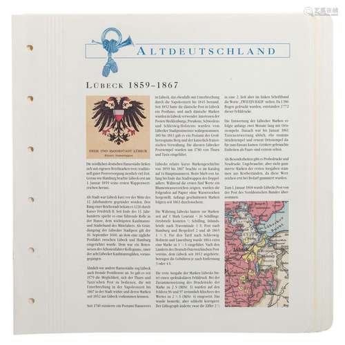 Vieille Allemagne / Ville libre et hanséatique de Lübeck 185...