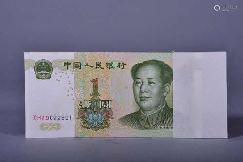 1999 CHINA ONE DOLLAR BANKNOTES