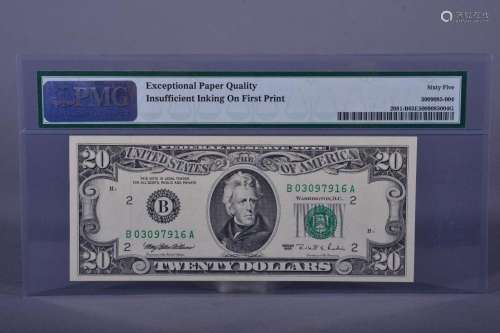 1995 USA 20 DOLLAR BANKNOTE