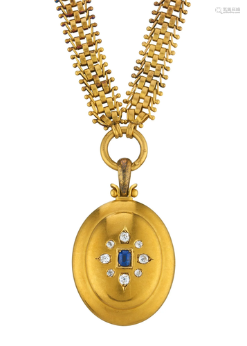 A late Victorian gold, sapphire and old-