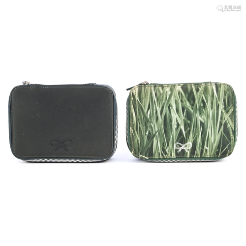 Anya Hindmarch, two nylon cosmetic pouch