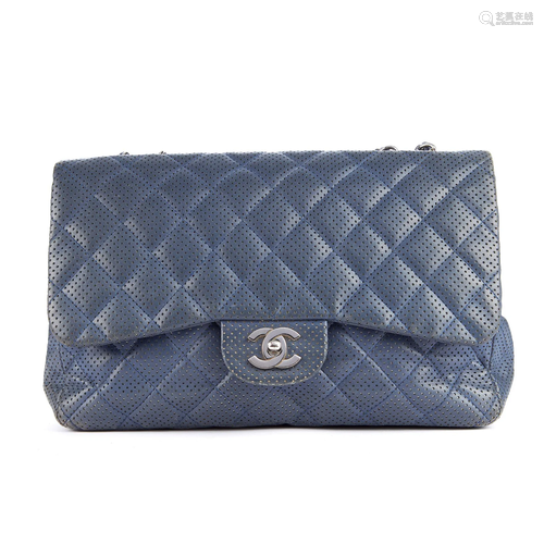 Chanel, a perforated Jumbo Classic Flap