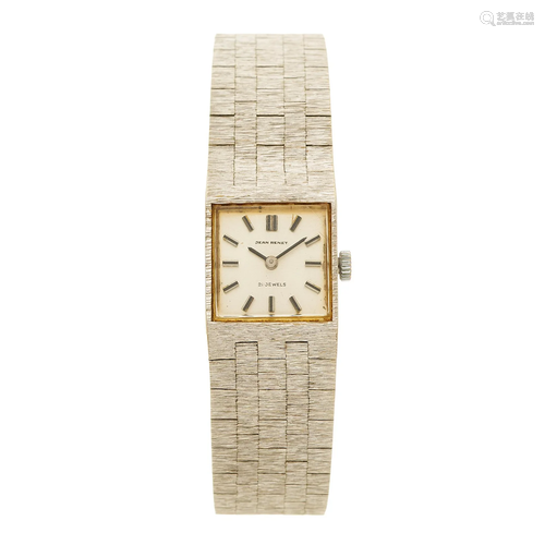 Jean Renet, a 9ct gold bracelet watch, m