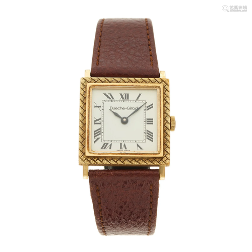 Bueche-Girod, a 1970s 9ct gold wrist wat