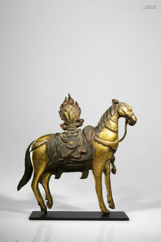 THRONE FRAGMENT IN SHAPE OF A HORSE