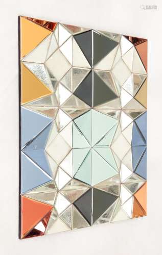 Meuble: Miroir "Diamond Star, couleurs du monde".S...