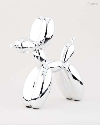 Sculpture en résine: "Balloon Dog Silver".Éditions...