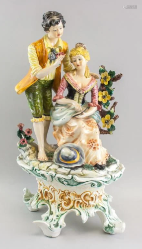 Italian Ceramic Figurine Boy and Girl L9235-B