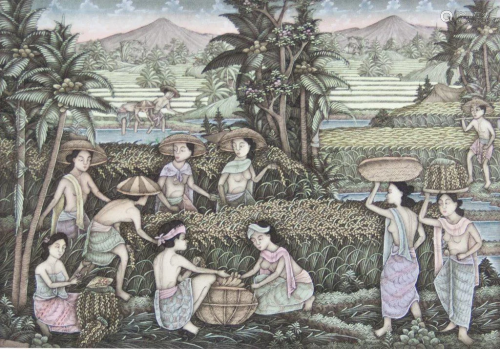 Indonesian Bali Five Watercolor
