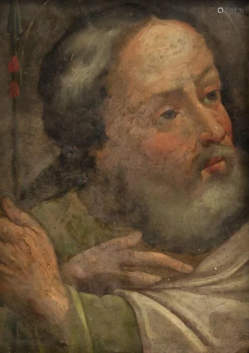 Dutch Oil on Metal Attributed Rembrandt Van Rijn