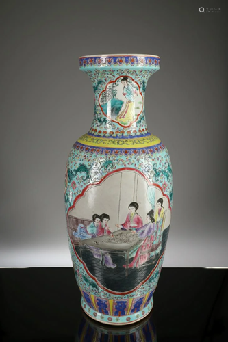 FAMILLE ROSE VASE