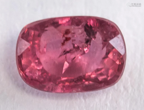 0.55ct Oval Mixed Cut Red Natural Sapphire IDT