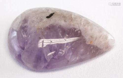 22.55ct Pear Cabochon Purple Natural Amethyst GLI