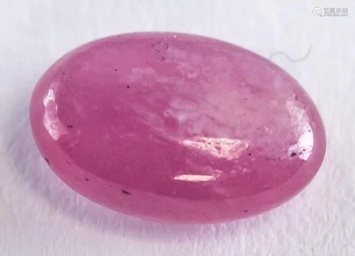 2.30ct Oval Cabochon Red Natural Ruby GLI