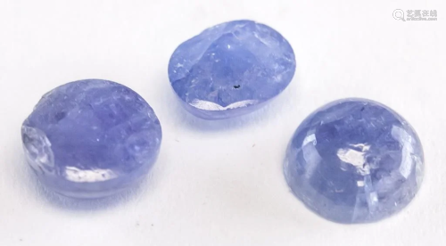 5.25ct Round Blue Natural Tanzanite GLI