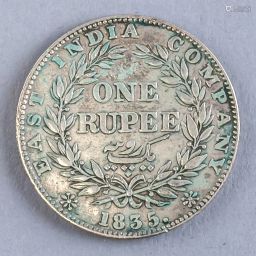 Indian One Rupee 1835 William IV