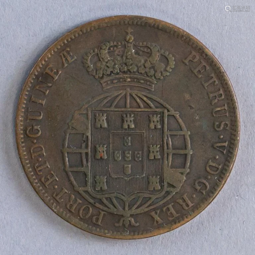 Angola 1860 Macuta 1/2 Pedro V