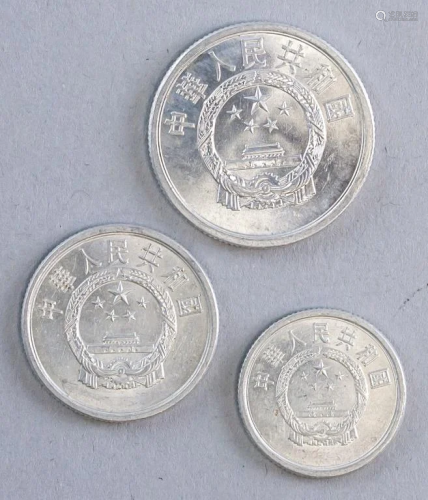 People's Republic of China 1, 2, and 5 Cents