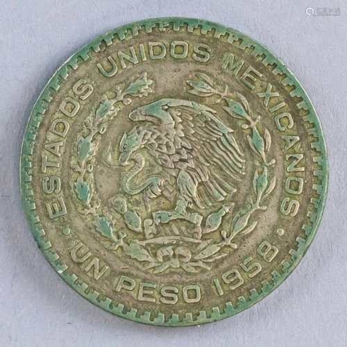 Mexican 1 Peso 1958