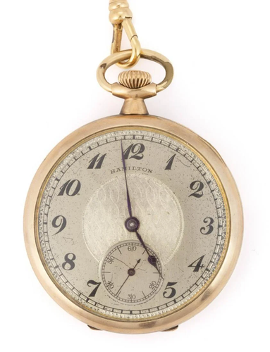 HAMILTON 17-JEWEL MODEL 1 POCKET WATCH