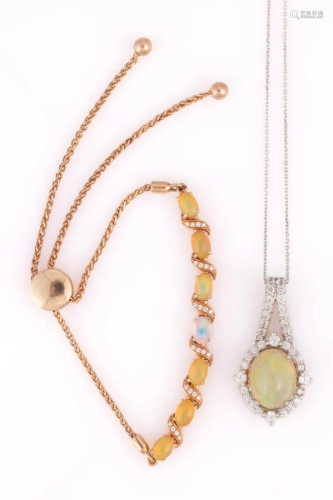 CONTEMPORARY 14K AND 18K GOLD, OPAL / OPAL-TYPE, AND OTHER S...