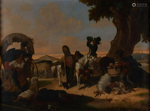 AMERICAN OR EUROPEAN SCHOOL (19TH CENTURY) GENRE SCENE