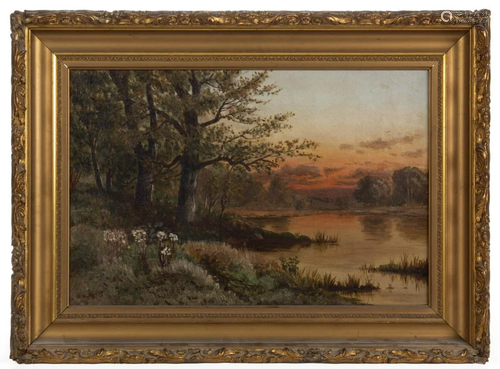 AMERICAN OR BRITISH SCHOOL (19TH CENTURY) LANDSCAPE PAINTING