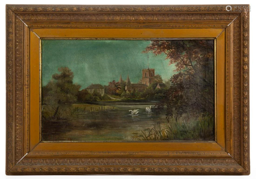 AMERICAN SCHOOL (LATE 19TH CENTURY) LANDSCAPE PAINTING