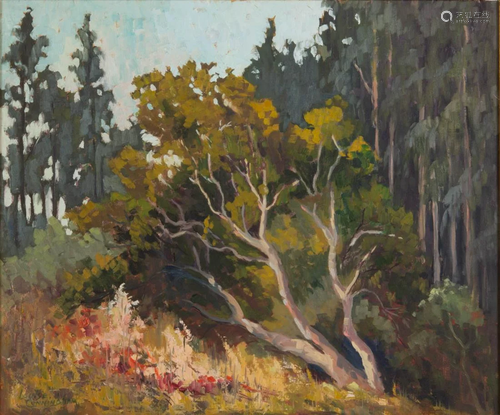 LOUISE CUNNINGHAM (AMERICAN, 1888-1983) CALIFORNIA LANDSCAPE