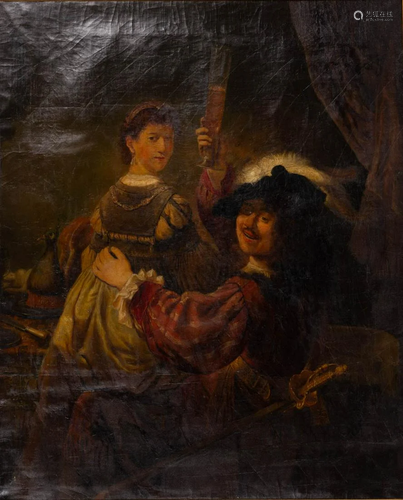 AFTER REMBRANDT (DUTCH, 1606-1669) "THE PRODIGAL SON IN...