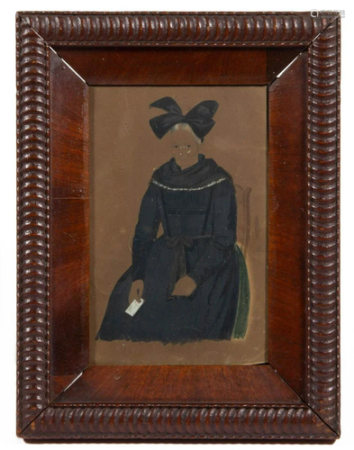 AMERICAN / BRITISH SCHOOL (19TH CENTURY) DIMINUTIVE MOURNING...