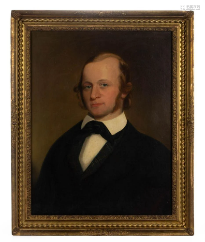 AMERICAN OR EUROPEAN SCHOOL 19TH CENTURY) PORTRAIT OF A GENT...