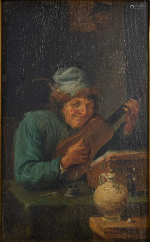 CONTINENTAL SCHOOL (19TH CENTURY) PORTRAIT OF A MUSICIAN