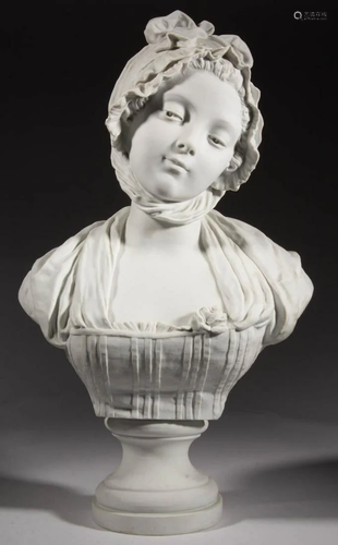 FRENCH PARIAN PORCELAIN BUST