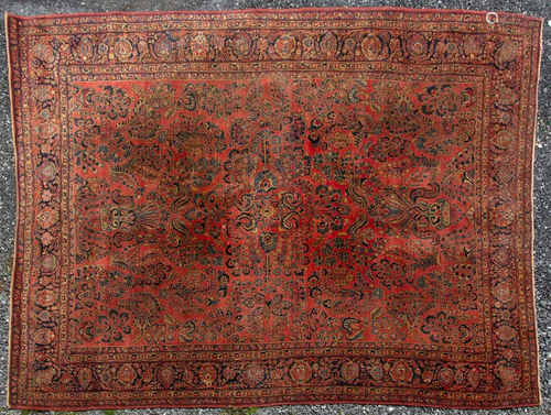 ANTIQUE PERSIAN ORIENTAL ROOM-SIZE RUG / CARPET