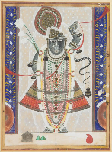 HINDU NATHDWARA-STYLE PAINTING OF SHRINATHJI