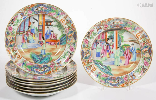 CHINESE EXPORT PORCELAIN FAMILLE ROSE / ROSE MANDARIN SOUP P...