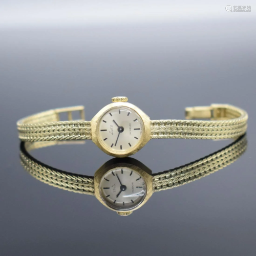 LUTZ 14k yellow gold ladies wristwatch