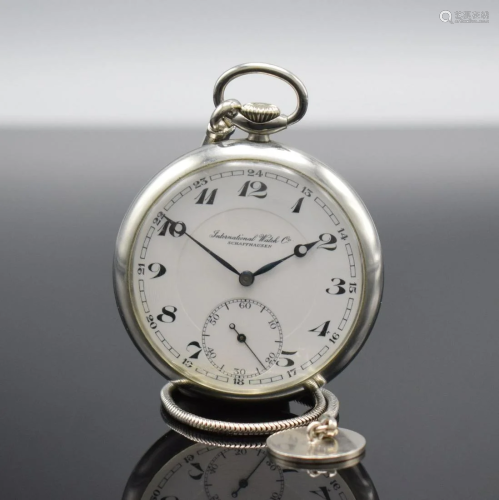 IWC open face pocket watch with calibre 67