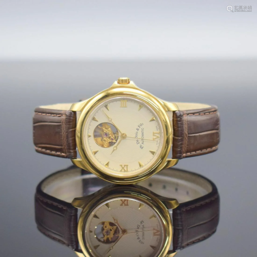 PH. DU BOIS & FILS 18k yellow gold gents wristwatch