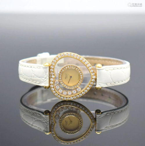 CHOPARD Happy Diamonds 18k yellow gold ladies wristwatch