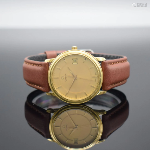 OMEGA 18k yellow gold gents wristwatch