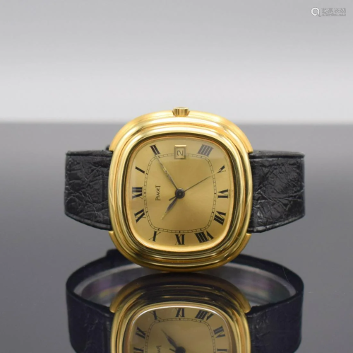 PIAGET rare oversized 18k yellow gold gents wristwatch