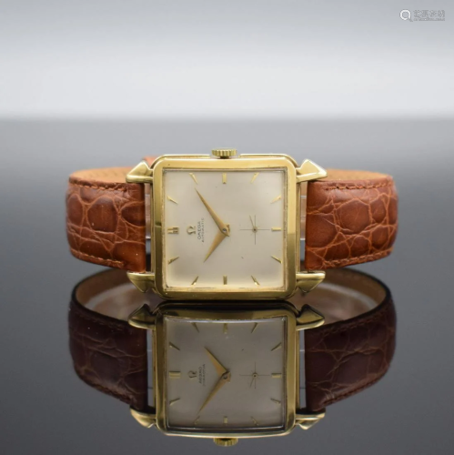 OMEGA reference 3903 square 14k yellow gold wristwatch