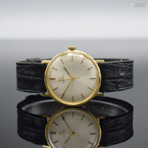 OMEGA 14k yellow gold gents wristwatch