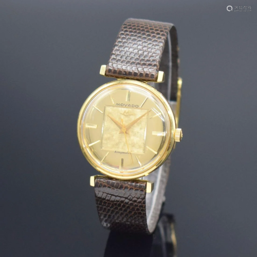MOVADO Kingmatic Sub Sea rare 18k yellow gold wristwatch