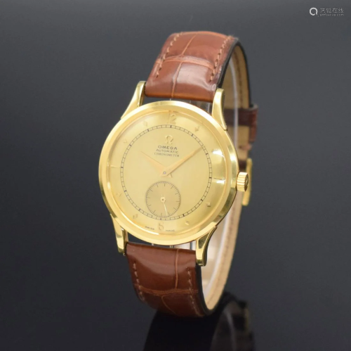 OMEGA 'Centenary' chronometer rare 18k gold wristw...