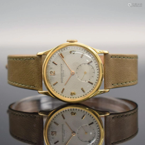 VACHERON & CONSTANTIN rare 18k gold gents wristwatch
