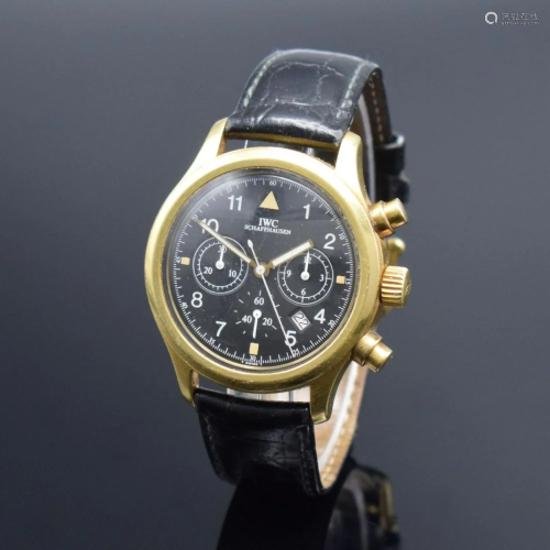 IWC rare 18k yellow gold gents wristwatch
