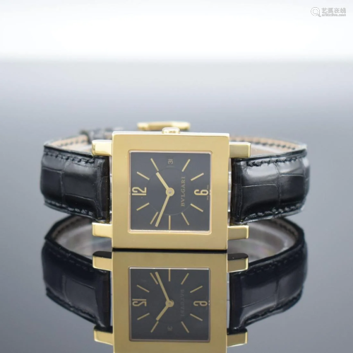 BULGARI Quadrato 18k yellow gold ladies wristwatch